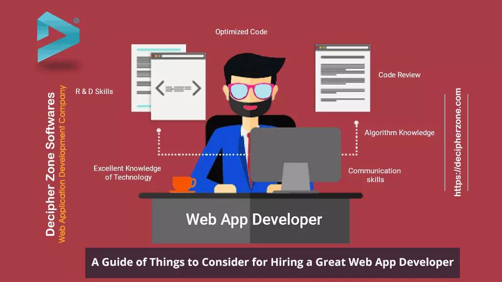 Useful things to consider when hiring a web application developer