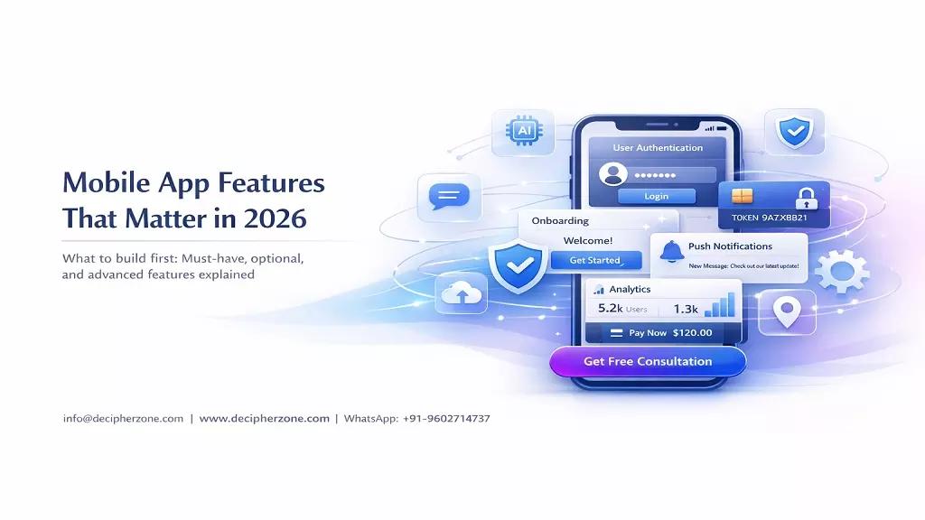 Common Features of Mobile Apps and their Benefits